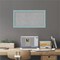 Magnetic Boards, Home Office Boards Sky Blue Rustic Framed Organization Boards